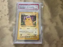 Pokemon Card PSA 9 Pikachu Yellow Cheeks Shadowless Base Set WotC 1999 58/102 - Image 3