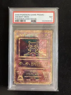 Ancient Mew Pokemon TCG 2000 Movie Promo Card PSA 7 NM Condition - Image 1