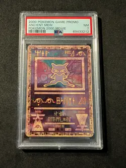 Ancient Mew Pokemon TCG 2000 Movie Promo Card PSA 7 Near Mint Condition - Image 1