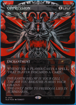 Oppression (Secret Lair Promo) FOIL MINT MTG MAGIC CARD (503383) ABUGames - Image 1