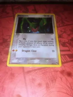 Rayquaza Pokemon Card 3/17 - POP Series 1 (2006), Cosmos Holo Rare, MP Vintage - Image 2