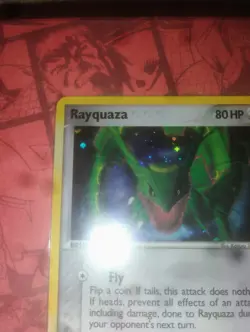 Rayquaza Pokemon Card 3/17 - POP Series 1 (2006), Cosmos Holo Rare, MP Vintage - Image 3