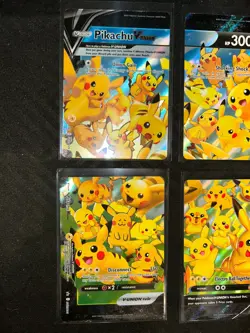 Pikachu V-UNION 4-Card Set SWSH139 Holo English Pokemon Trading Card Game - Image 2