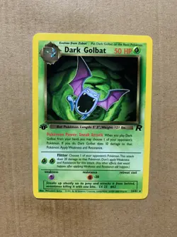 1st Edition Dark Golbat 24/82 Team Rocket - Rare Pokemon Card - NM - Image 1