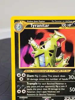 Tyranitar Neo Destiny Pokemon Trading Card 31/75 Non-Holo Rare Near Mint - Image 2