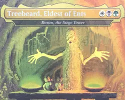 TREEBEARD, ELDEST OF ENTS Doran, The Siege Tower BORDERLESS LOTR LTC 0517 MTG 🪾 - Image 2