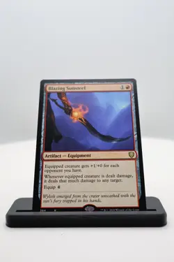 1x Blazing Sunsteel NM R Commander Legends (CMR) MTG Magic the Gathering - Image 1