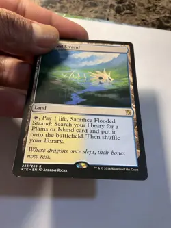 MTG - Flooded Strand Rare Land Khans of Tarkir Regular English - Image 2