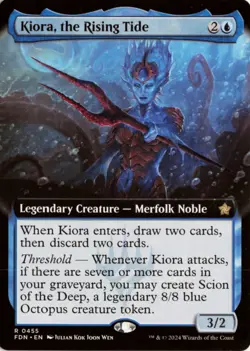 Kiora, the Rising Tide (Extended Art) 455 FDN Foundations NM - Image 1