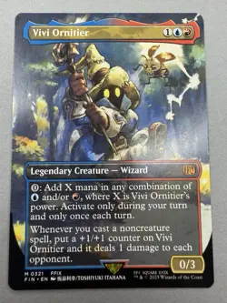 Wizards of the Coast Vivi Ornitier BORDERLESS Wizard Mythic MTG FF 0321 EN 0/3 - Image 3