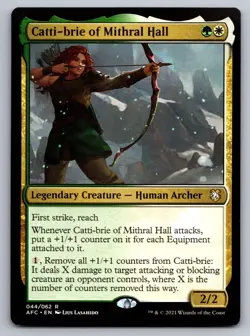 Catti-brie of Mithral Hall 44 Commander: Adventures Forgotten Realms MTG NM - Image 1