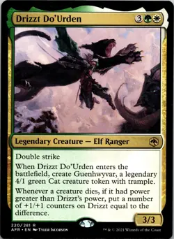 Drizzt Do'Urden 220 Adventures in the Forgotten Realms MTG NM - Image 1