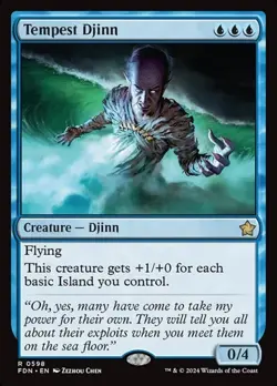 2x Tempest Djinn (#598) FDN NM MTG - Image 1