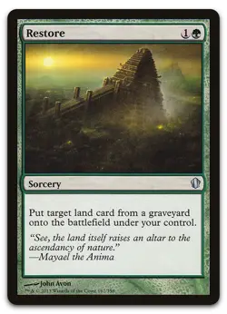 Restore #167 (LP) Commander 2013 C13 Magic MTG - Image 1