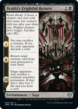 x4 Braids's Frightful Return DMU MTG 85/281 UNCOMMON M/NM 4x - Image 1