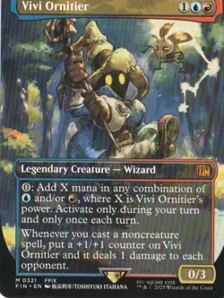 MTG FINAL FANTASY VIVI ORNITIER BORDERLESS RARE - Image 1