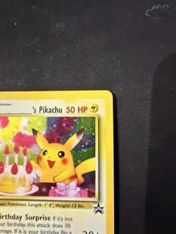 Pokemon TCG - Birthday Pikachu Holo 2000 WOTC Black Star Promo 24 - - Image 4