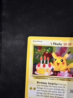 Pokemon TCG - Birthday Pikachu Holo 2000 WOTC Black Star Promo 24 - - Image 5