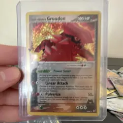 Pokemon Company Team Magma's Groudon 9/95 Team Magma vs Team Aqua Holo Rare - Image 1