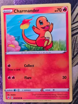 Charmander 023/185 Common Vivid Voltage Pokemon Near Mint - Image 1