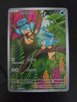 Panpour 101/086 Illustration Rare Pokemon TCG - Black Bolt NM/Mint - Image 1