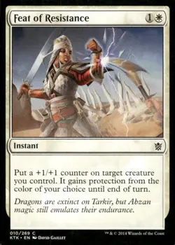 Feat of Resistance 010/269 MTG Magic the Gathering card - Image 1
