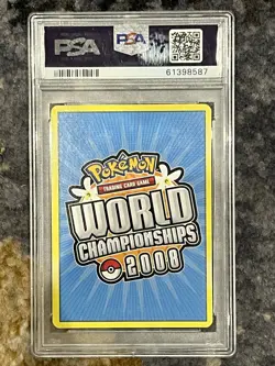2008 POKEMON WORLD CHAMPIONSHIPS PROMO EMPOTECH #101 MEW-GOLD STAR PSA 9 - Image 2