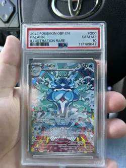 SV03 Obsidian Flames Palafin 200/197 Illustration Rare Holo EN - Image 1