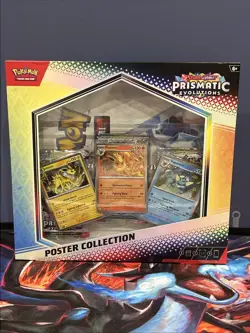 Pokemon TCG SV8.5 Prismatic Evolutions Poster Collection Box Factory Sealed - Image 1
