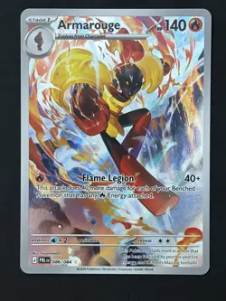 Armarouge 086/084 Illustration Rare Pokemon TCG Pitch Black English NM - Image 1