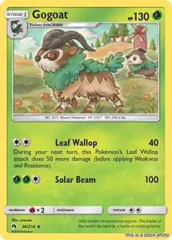 Pokemon | Gogoat [SM8 - 36/214] Reverse Holofoil NM - Image 1
