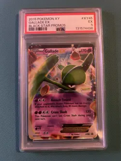 Pokemon TCG 2015 Gallade EX XY45 Holo Promo XY Black Star Promos PSA 5 - Image 1