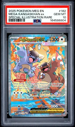 2025 POKEMON MEG EN-MEGA EVOLUTION #182 MEGA KANGASKHAN EX PSA 10 - Image 1