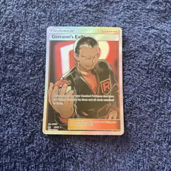 Giovanni's Exile 67/68 Hidden Fates Full Art Holo NM Pokemon TCG Card - Image 1