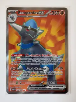 Pokemon TCG Rampardos ex 100/84 Full Art Ultra Rare ME Pitch Black NM - Image 1