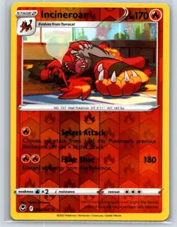 Incineroar 032/195 Silver Tempest Reverse Holo NM - Image 1