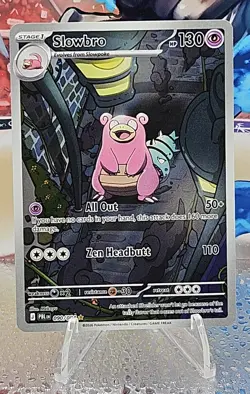 Slowbro 090/084 Illustration Rare Pitch Black Pokemon Holo Near Mint - Image 1