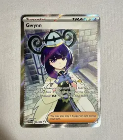 Gwynn 109/084 Ultra Rare Trainer- Pitch Black Pokemon TCG- NM+ - Image 1