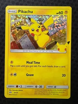 Pokemon TCG Pikachu 25/25 025/025 Holo McDonald's 25th Anniversary Promos NM - Image 1