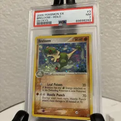 2005 Pokemon EX Deoxys 3 Breloom Holo PSA 7 NM (Holo Bleed) - Image 1