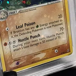 2005 Pokemon EX Deoxys 3 Breloom Holo PSA 7 NM (Holo Bleed) - Image 3