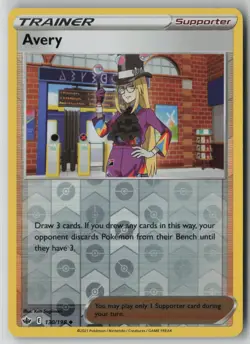 Avery 130/198 Pokemon TCG Card Chilling Reign Reverse Holo (Near Mint) NM 1 - Image 1