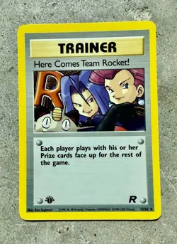 Pokemon Here Comes Team Rocket! 15/82 1st Edition Rare Team Rocket 2000 - Image 1