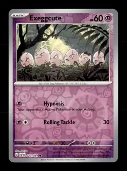 Exeggcute 023/091 Common Paldean Fates Pokemon Reverse Holo Near Mint - Image 1
