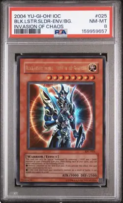 2004 YU-GI-OH! BLACK LUSTER SOLDIER - ENVOY OF THE BEGINNING IOC-025 PSA 8 - Image 1