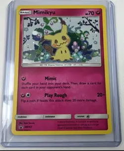 ☀ 🌕 Mimikyu SM163 Team Up Black Star Promo Sun & Moon Pokemon Card Near Mint - Image 2