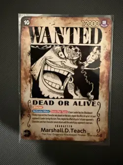 Marshall.D.Teach OP09-093 Wanted Poster Emperors in the New World One Piece TCG - Image 1