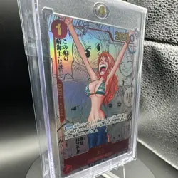 Bandai One Piece CCG Nami Special Rare Full Art Holo Character JP MANGA - Image 2
