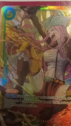 Bandai One Piece Jewelry Bonney OP07-118 6000 Power Character SR Alt Art Foil - Image 3