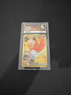 Ethan's Ho-Oh Ex 239/182 Destined Rivals Pokemon Tcg Gold Hyper Rare ACE 10 - Image 1